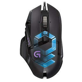 Hình ảnh Chuột Chơi Game Có Dây Logitech Proteus Spectrum G502 12000DPI RGB 11 Phím - Hàng Chính Hãng